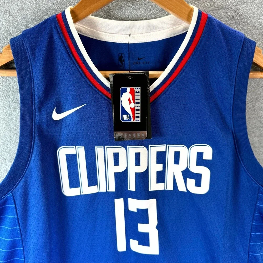 Nike Tank Top Youth L 14/18‎ Blue Dri-Fit LA Clippers Basketball Paul George #13